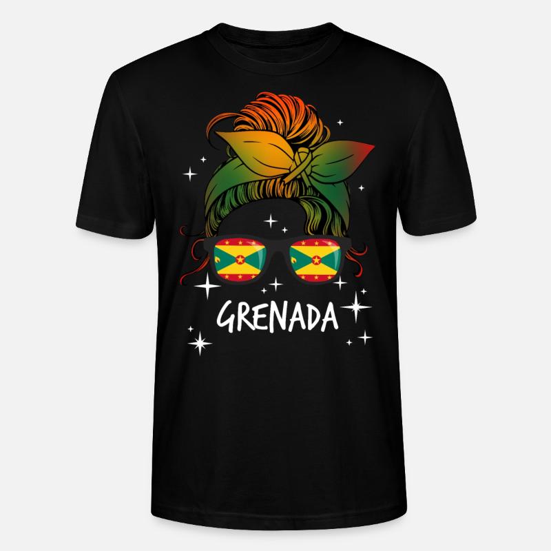 Grenada - Stanley/Stella Unisex Bio-T-Shirt CRAFTER - Schwarz