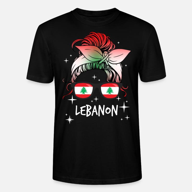 Liban - T-shirt bio CRAFTER Stanley Stella Unisexe - noir