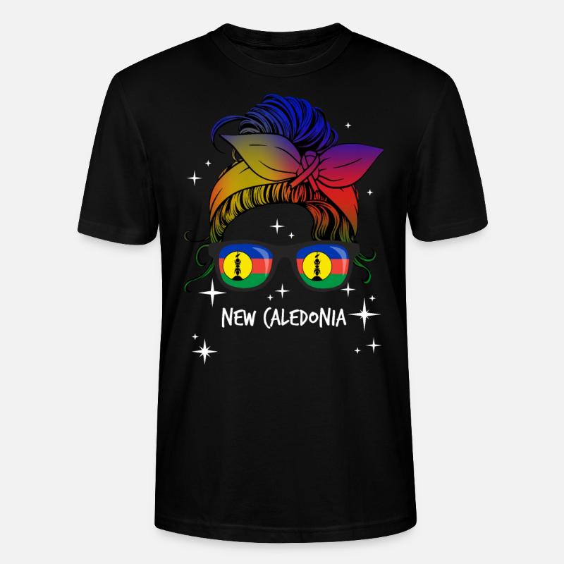 Neukaledonien - Stanley/Stella Unisex Bio-T-Shirt CRAFTER - Schwarz