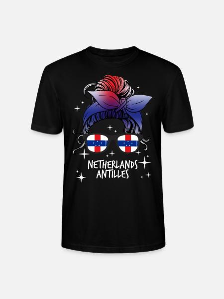 Netherlands Antilles - Stanley/Stella CRAFTER Unisex Organic T-Shirt - black