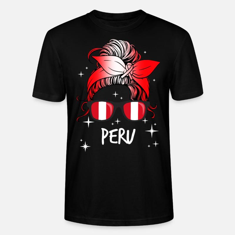 Peru - Stanley/Stella Unisex Bio-T-Shirt CRAFTER - Schwarz