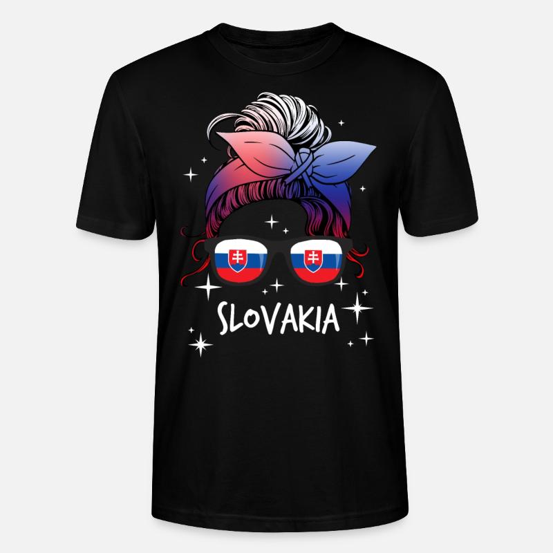 Slowakei - Stanley/Stella Unisex Bio-T-Shirt CRAFTER - Schwarz