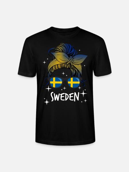 Sweden - Stanley/Stella CRAFTER Unisex Organic T-Shirt - black