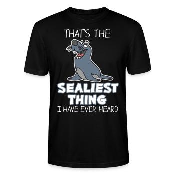Plongez dans le rire avec notre plaisir - T-shirt bio CRAFTER Stanley Stella Unisexe - noir - Devant - Alina (178cm) & Michal (187cm)