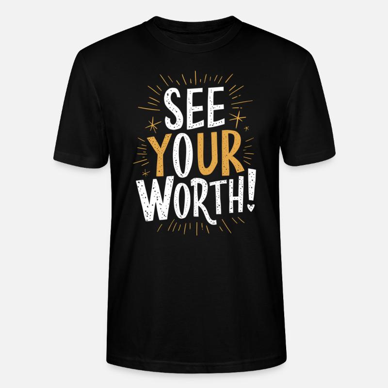 Découvrez votre valeur intrinsèque - T-shirt bio CRAFTER Stanley Stella Unisexe - noir