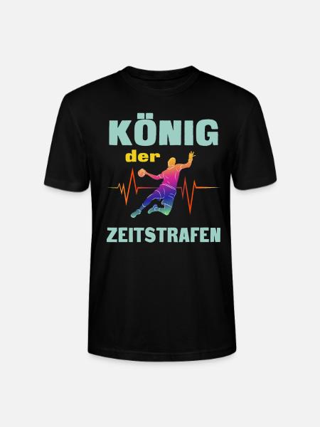 Handball. King of time penalties. - Stanley/Stella CRAFTER Unisex Organic T-Shirt - black