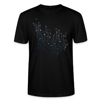 electronics 2 - Stanley/Stella CRAFTER Unisex Organic T-Shirt - black - Front - Alina (178cm) & Michal (187cm)