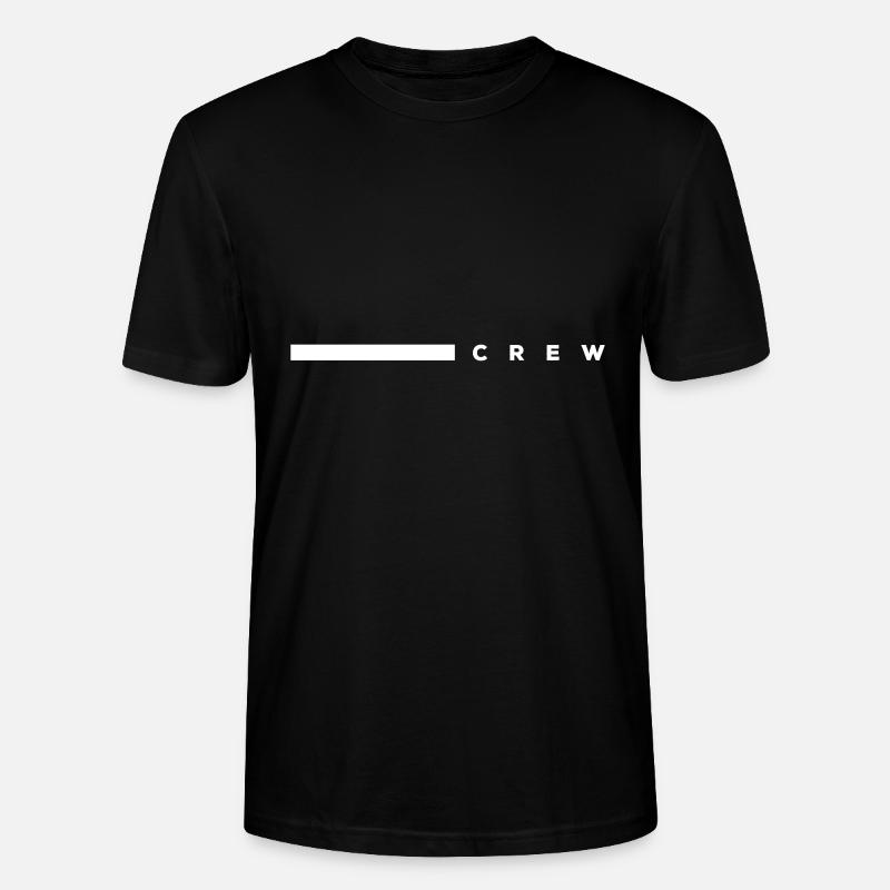 crew strich - Stanley/Stella Unisex Bio-T-Shirt CRAFTER - Schwarz