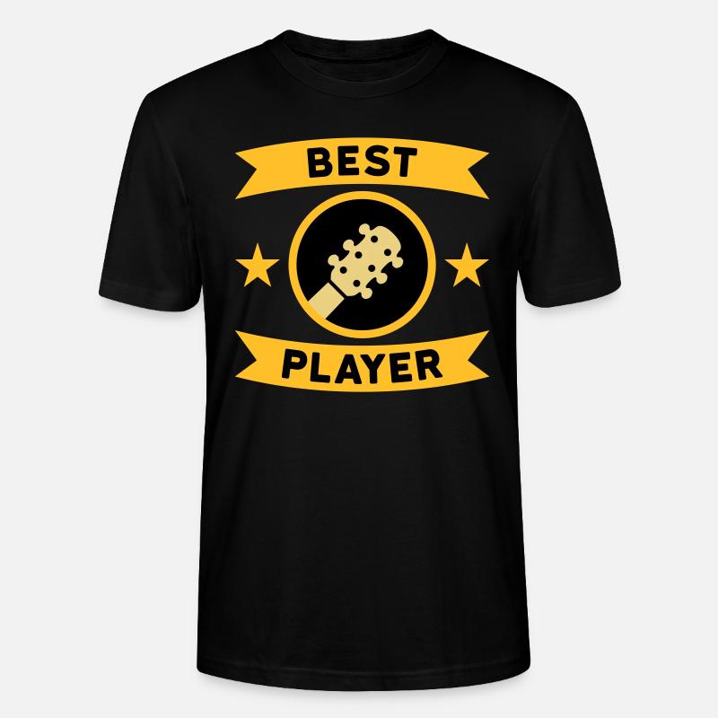 Meilleur guitariste (guitare, cercle, bannière) - T-shirt bio CRAFTER Stanley Stella Unisexe - noir