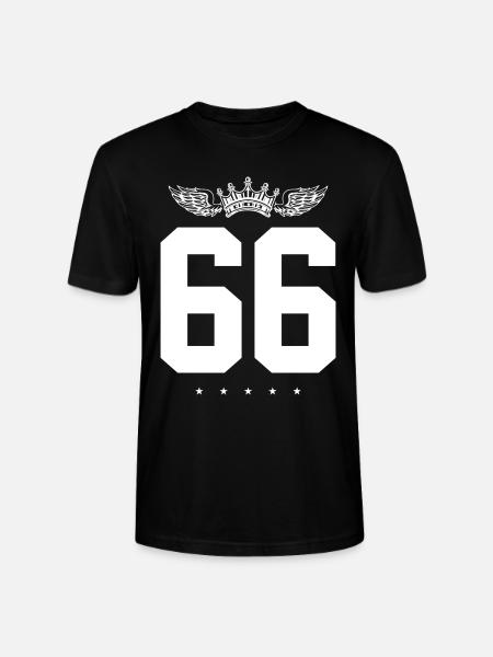 66 Number crown - Stanley/Stella CRAFTER Unisex Organic T-Shirt - black