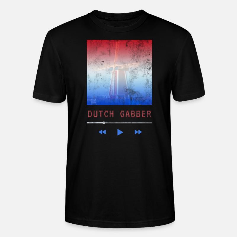 Néerlandais Gabber Hardtechno - T-shirt bio CRAFTER Stanley Stella Unisexe - noir