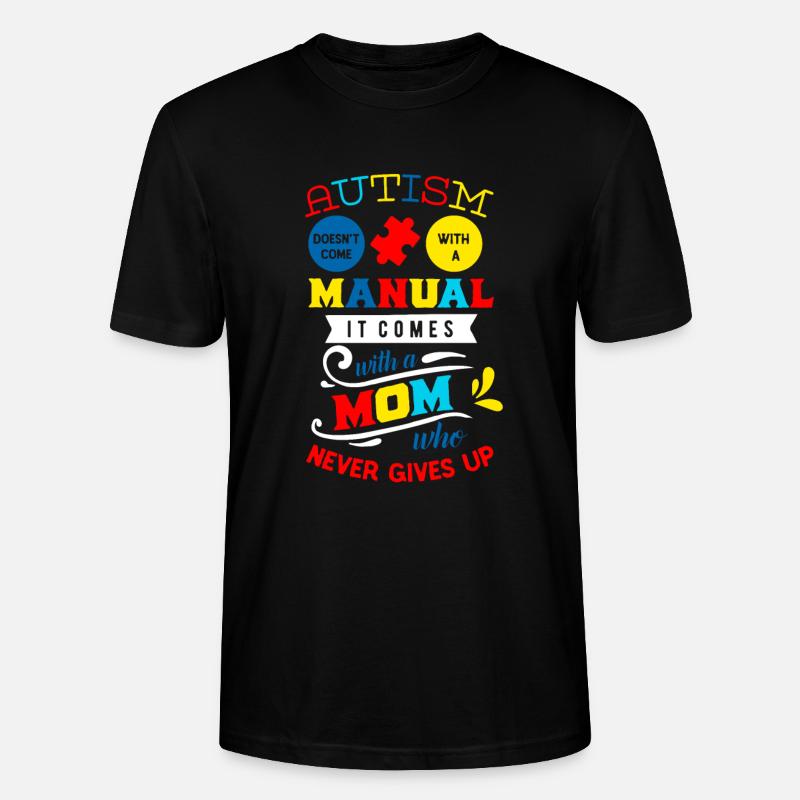 Autismus Mutter Mom Geschenk - Stanley/Stella Unisex Bio-T-Shirt CRAFTER - Schwarz
