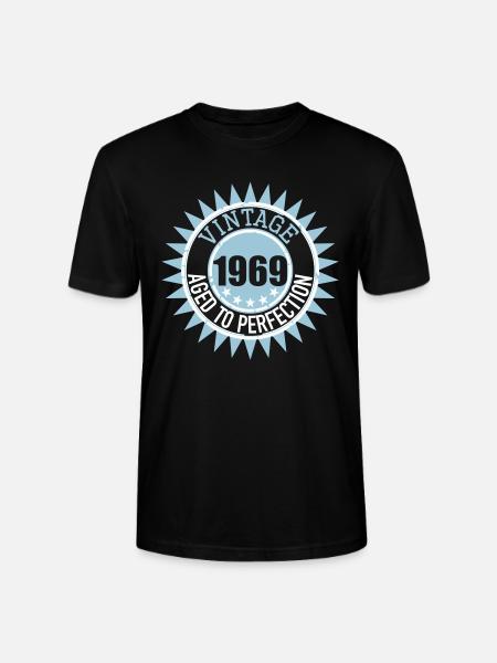 Vintage 1969 - Stanley/Stella Uniseks bio-T-shirt CRAFTER - zwart