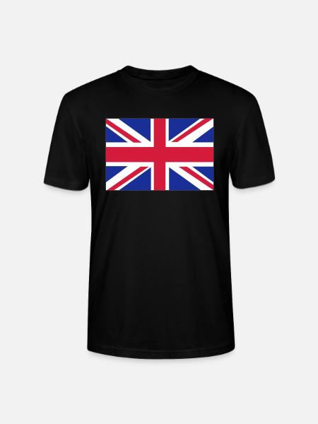 British flag - T-shirt bio CRAFTER Stanley Stella Unisexe - noir