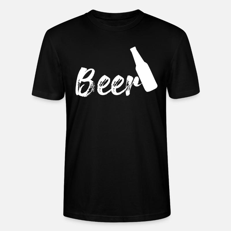 Bier tshirt - Stanley/Stella Unisex Bio-T-Shirt CRAFTER - Schwarz