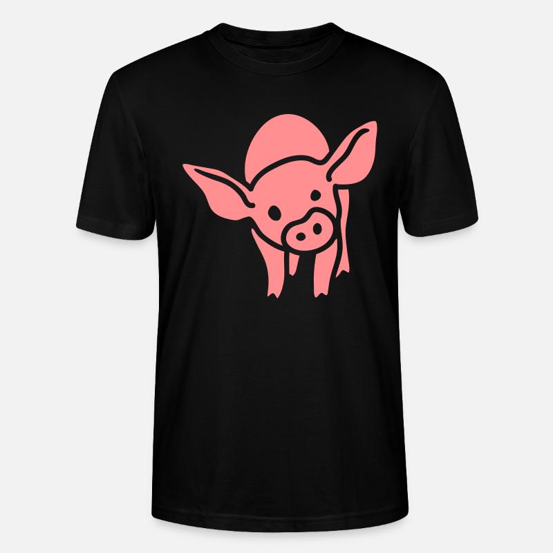 Ferkel - Stanley/Stella Unisex Bio-T-Shirt CRAFTER - Schwarz