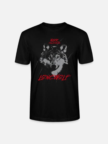 Einsamer Wolf - Stanley/Stella Unisex Bio-T-Shirt CRAFTER - Schwarz