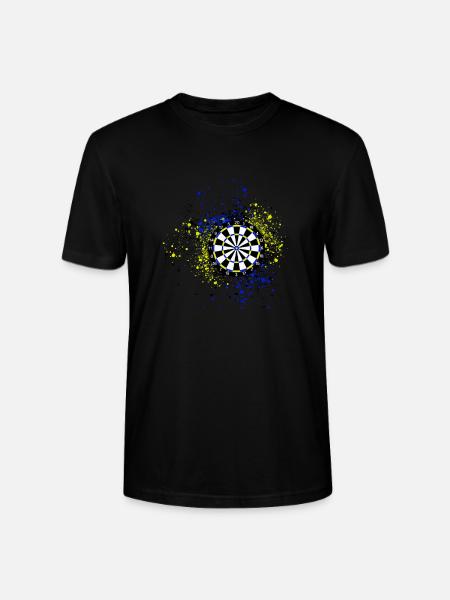dart,graffiti,malerei,dartscheibe,malerei - Stanley/Stella Unisex Bio-T-Shirt CRAFTER - Schwarz