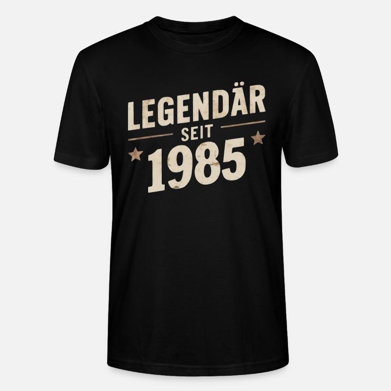 Legendär Seit 1985 - Stanley/Stella Unisex Bio-T-Shirt CRAFTER - Schwarz