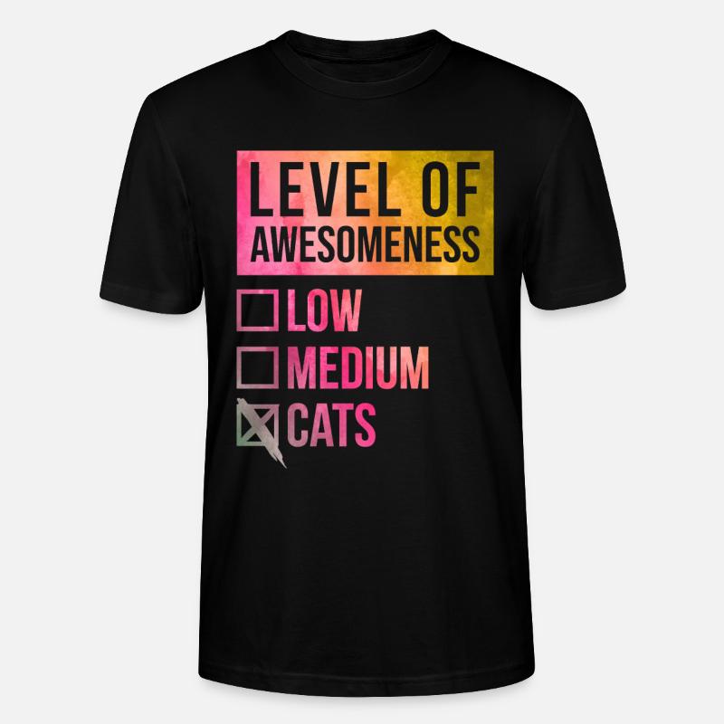 Katze - Stanley/Stella Unisex Bio-T-Shirt CRAFTER - Schwarz
