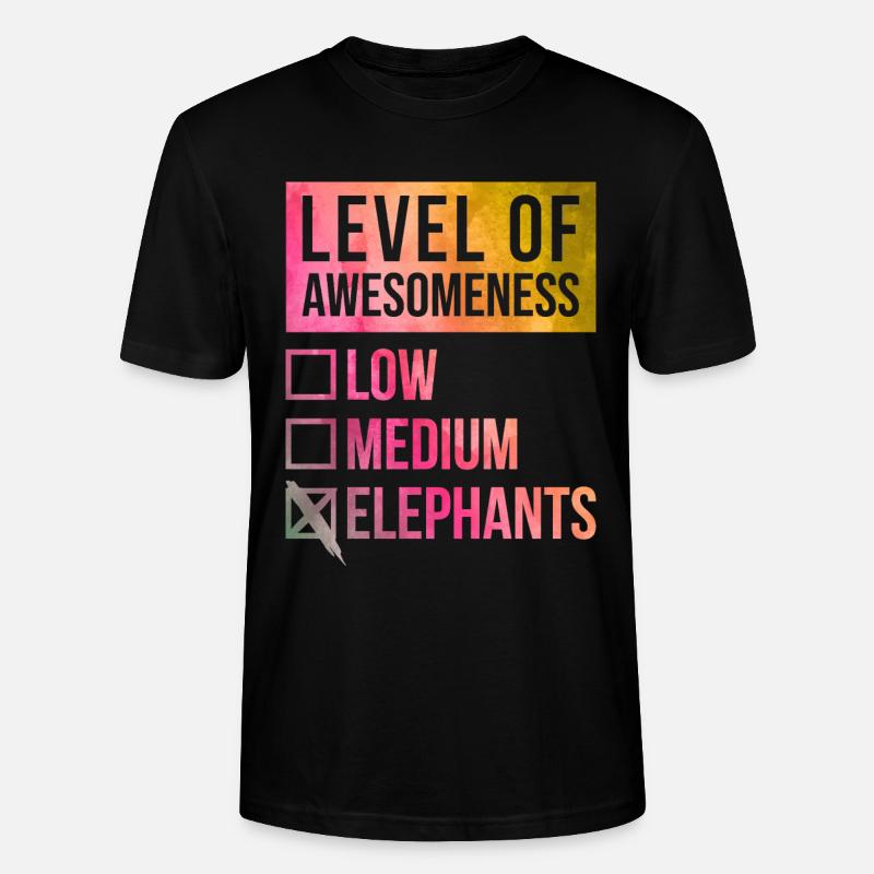 Elefant - Stanley/Stella Unisex Bio-T-Shirt CRAFTER - Schwarz