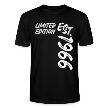 Limited Edition Est. 1966 - Stanley/Stella Unisex Bio-T-Shirt CRAFTER - Schwarz - Vorne - Alina (178cm) & Michal (187cm)