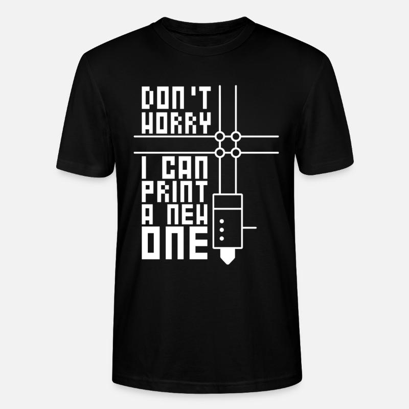 3D-tulostus 3D-filamentin 3D-tulostin - Stanley/Stella CRAFTER unisex luomu-t-paita - musta