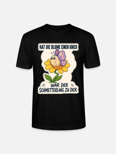 Hat die Blume einen Knick... - Stanley/Stella Unisex Bio-T-Shirt CRAFTER - Schwarz