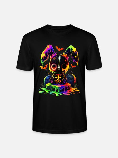 Kawaii Gothic Rabbit - Stanley/Stella CRAFTER Unisex Organic T-Shirt - black