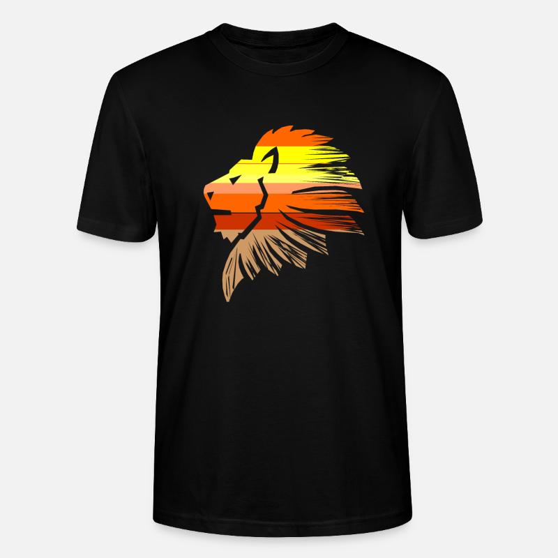 Löwe - Stanley/Stella Unisex Bio-T-Shirt CRAFTER - Schwarz