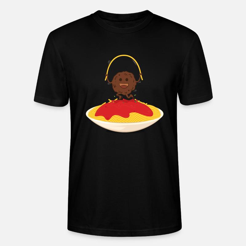 Das glückliche Fleischklößchen - Stanley/Stella Unisex Bio-T-Shirt CRAFTER - Schwarz