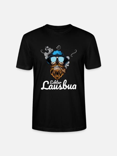 Lausbua Lederhosen - Stanley/Stella Unisex Bio-T-Shirt CRAFTER - Schwarz
