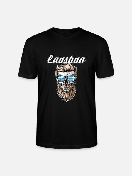 Lausbua Lederhosen - Stanley/Stella Unisex Bio-T-Shirt CRAFTER - Schwarz