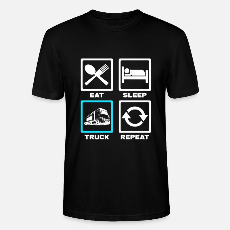 Trucker - Stanley/Stella Unisex Bio-T-Shirt CRAFTER - Schwarz