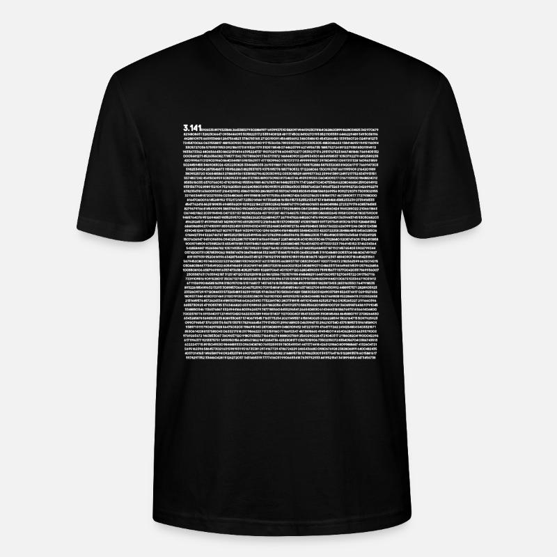 5000 Stellen von Pi - Stanley/Stella Unisex Bio-T-Shirt CRAFTER - Schwarz