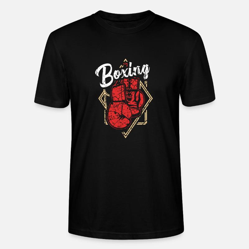 Boxer Boxen Boxkampf Boxing - Stanley/Stella Unisex Bio-T-Shirt CRAFTER - Schwarz