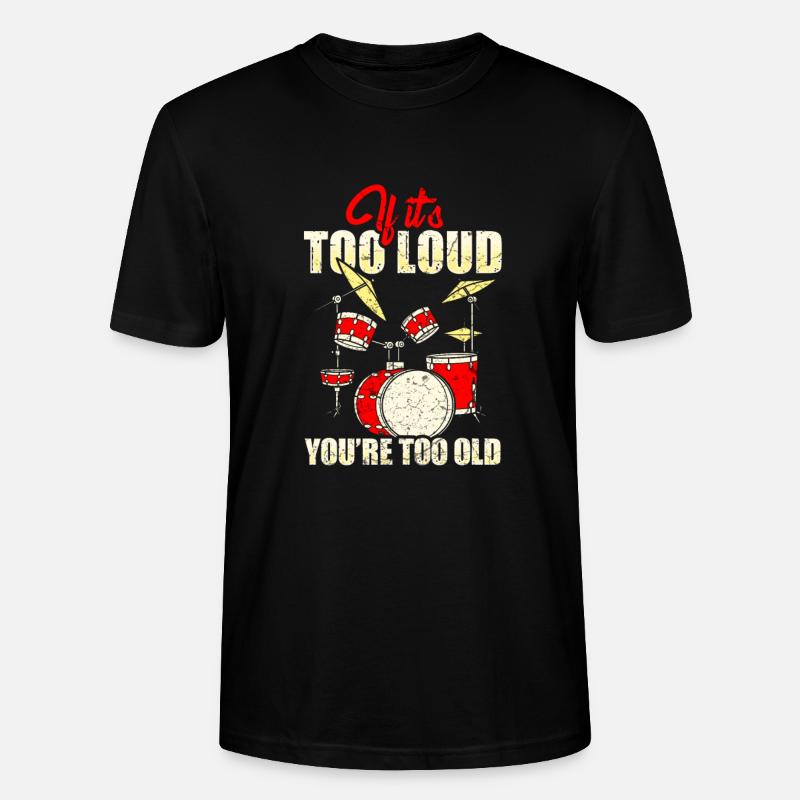 Drummer percussion drummer - Stanley/Stella CRAFTER Unisex Organic T-Shirt - black
