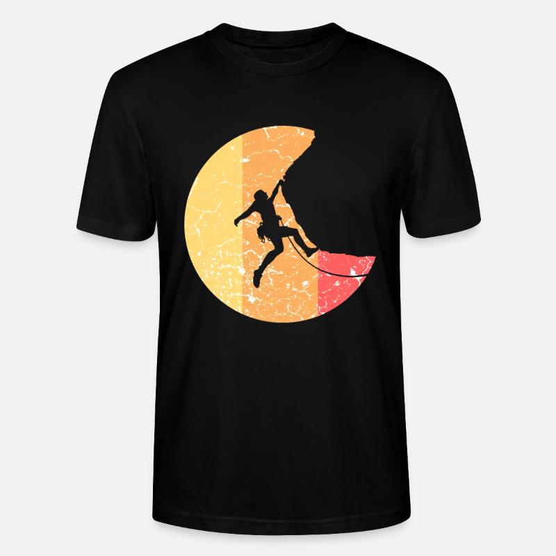 Klettern Bergsteigen Gipfel - Stanley/Stella Unisex Bio-T-Shirt CRAFTER - Schwarz
