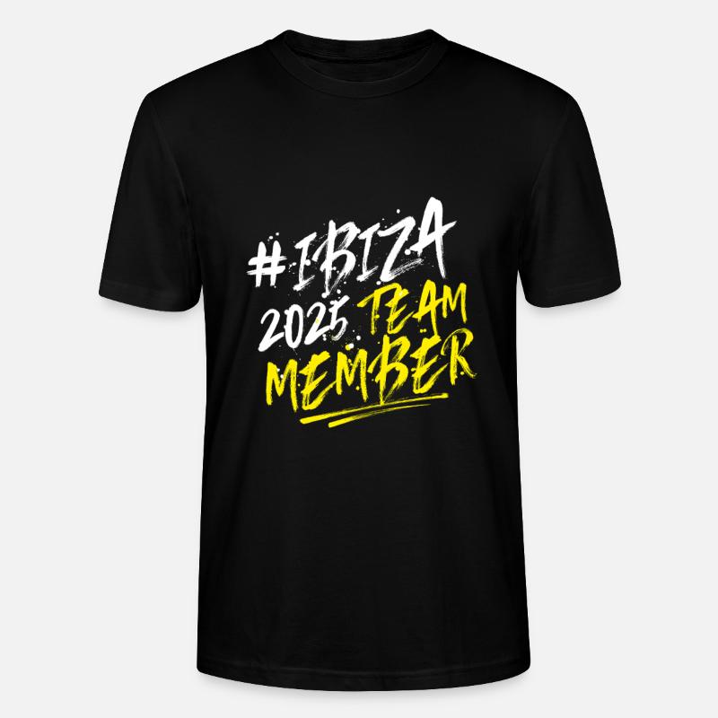 L’équipe d’Ibiza 2025 - T-shirt bio CRAFTER Stanley Stella Unisexe - noir
