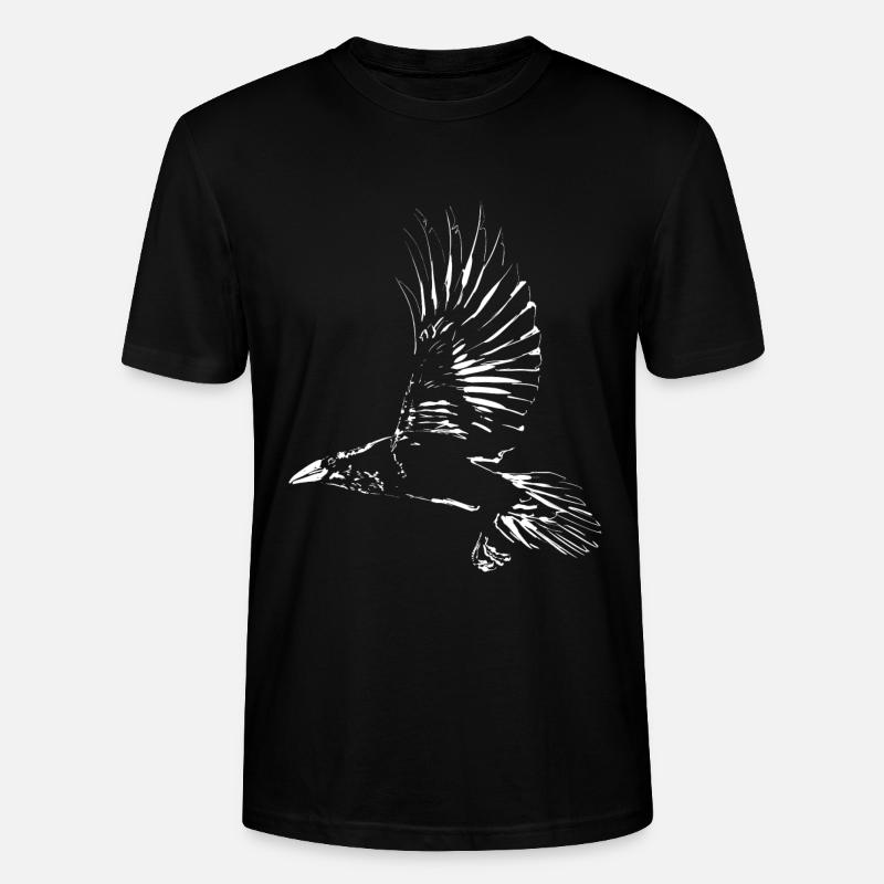 Corbeau - T-shirt bio CRAFTER Stanley Stella Unisexe - noir