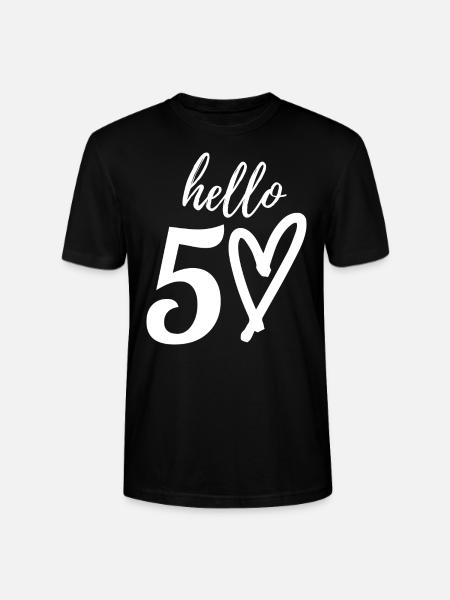 50th birthday - Stanley/Stella CRAFTER Unisex Organic T-Shirt - black