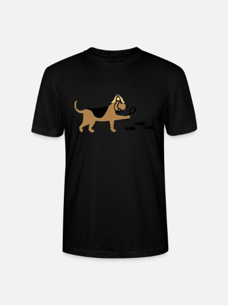 Mantrailer Bluthund Vektor - Stanley/Stella Unisex Bio-T-Shirt CRAFTER - Schwarz