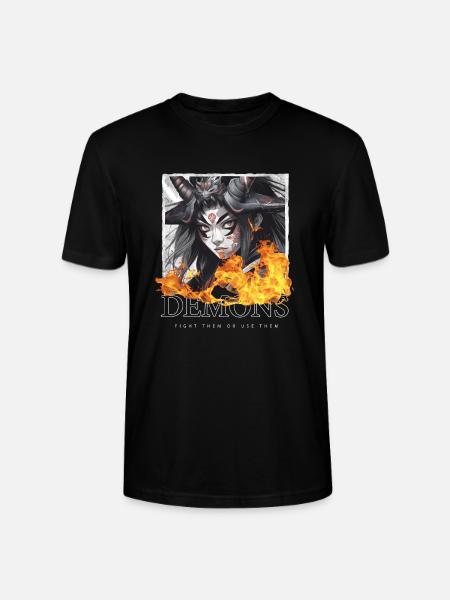 Dämon Samurai - Stanley/Stella Unisex Bio-T-Shirt CRAFTER - Schwarz