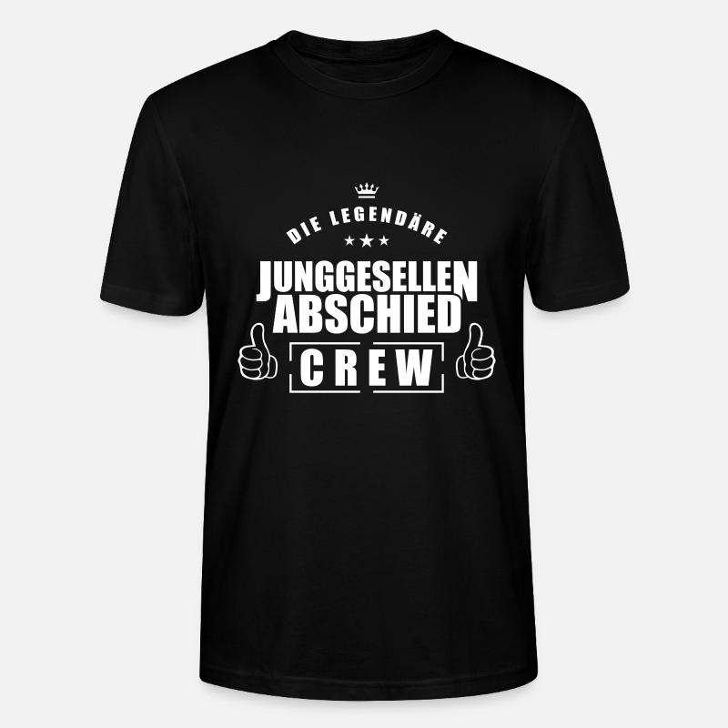 équipe de célibataire - T-shirt bio CRAFTER Stanley Stella Unisexe - noir