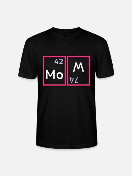 Mom (molybdenum, tungsten twisted) - Stanley/Stella CRAFTER Unisex Organic T-Shirt - black