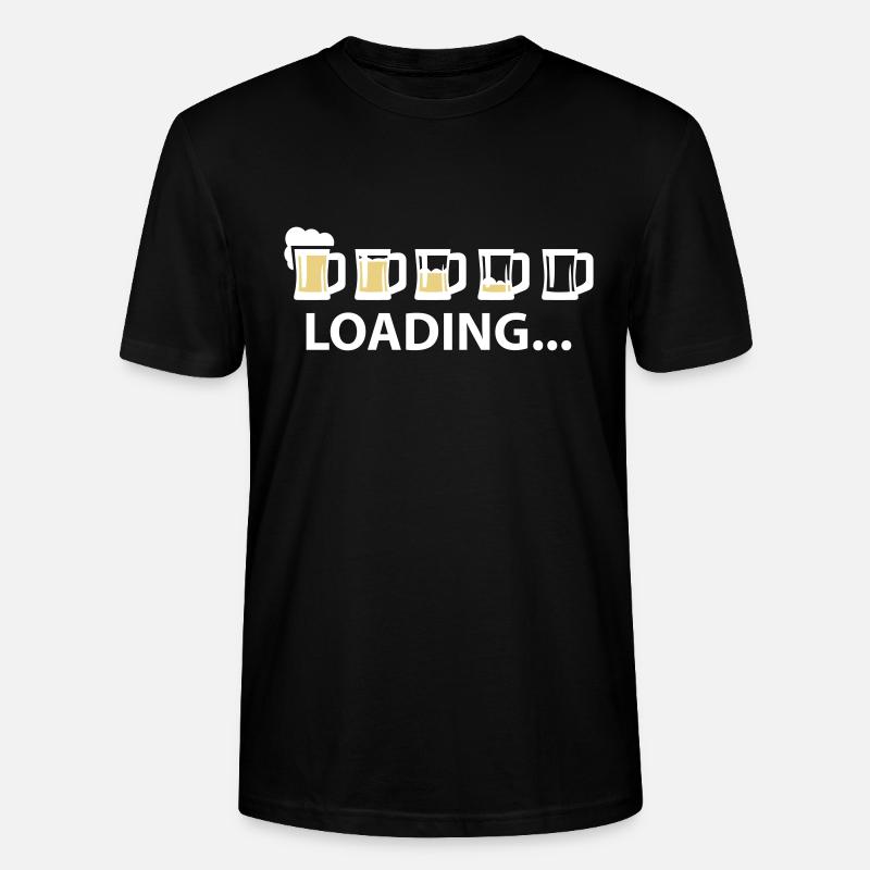 Drunk Loading Beer - Stanley/Stella Unisex Bio-T-Shirt CRAFTER - Schwarz