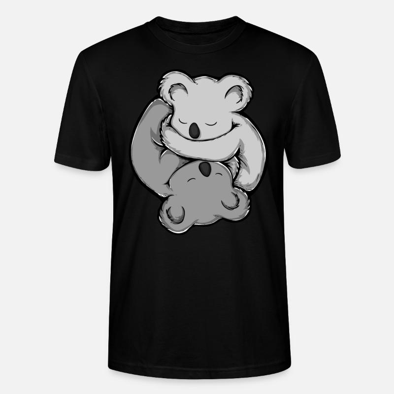 Koala Bär Yin Yang - Stanley/Stella Unisex Bio-T-Shirt CRAFTER - Schwarz