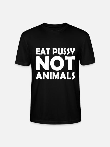 Eat pussy not animals - Stanley/Stella CRAFTER Unisex Organic T-Shirt - black