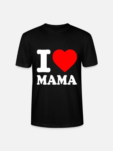 I love mama - T-shirt bio CRAFTER Stanley Stella Unisexe - noir