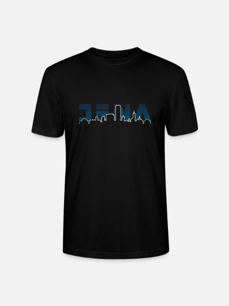 Jena Silhouette Skyline - Stanley/Stella CRAFTER Unisex Organic T-Shirt - black